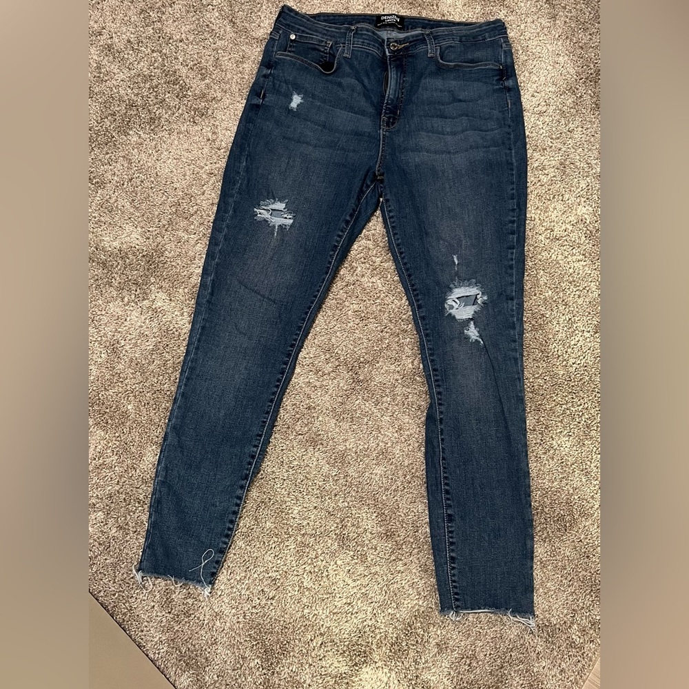 Distressed Blue Women's Jeans